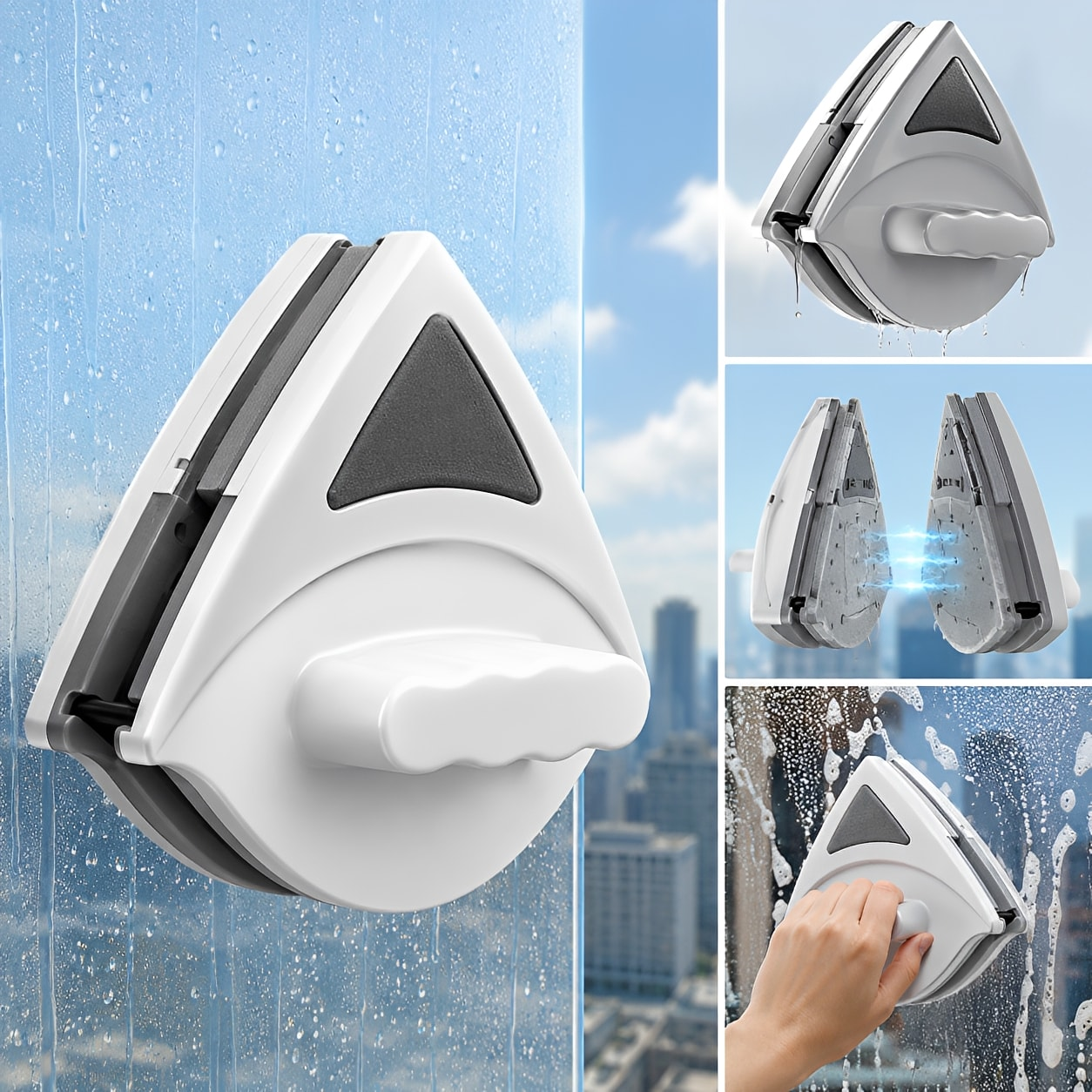 Magnetic Window Cleaner™ | Double-Sided Glass Cleaning Tool for Sparkling Windows