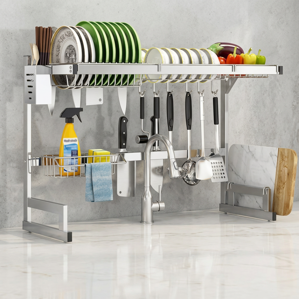 Kitchen Sink Shelf Organizer™ | 2-Tier Cabinet Storage Rack