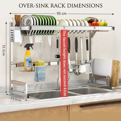 Kitchen Sink Shelf Organizer™ | 2-Tier Cabinet Storage Rack