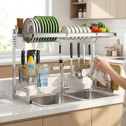 Kitchen Sink Shelf Organizer™ | 2-Tier Cabinet Storage Rack