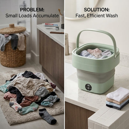 Foldable Mini Laundry Machine™ | Portable Compact Washing Machine