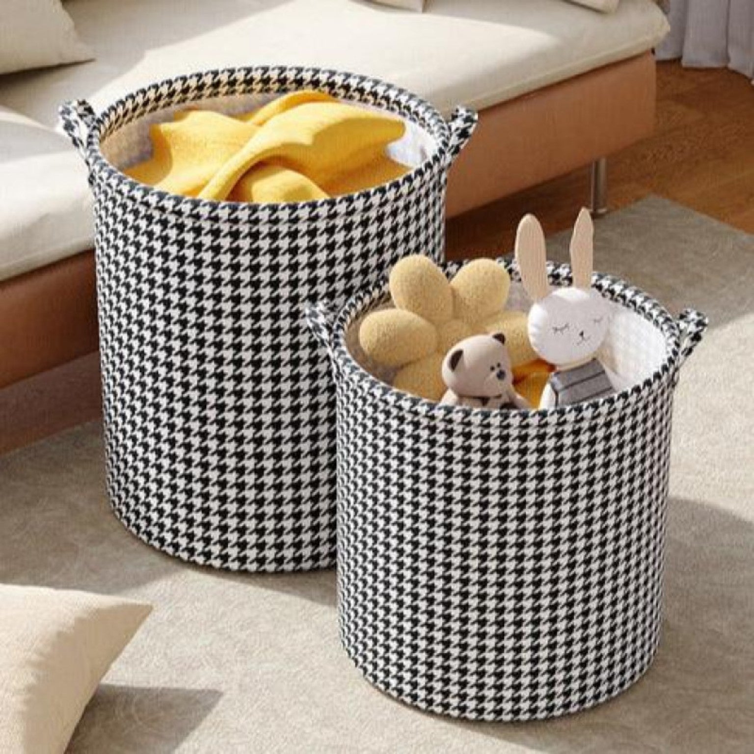 Premium Foldable Laundry Basket with Large Capacity and Reinforced Handles