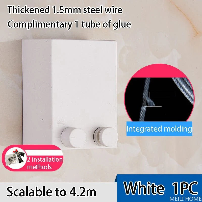 Telescopic Clothesline | Retractable Clothes Drying Rope