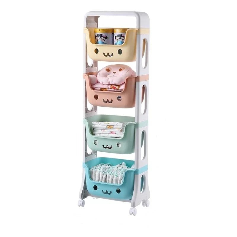 Kids Storage Rack | Toy Organizer & Multi-Tier Storage Shelf | Nestora
