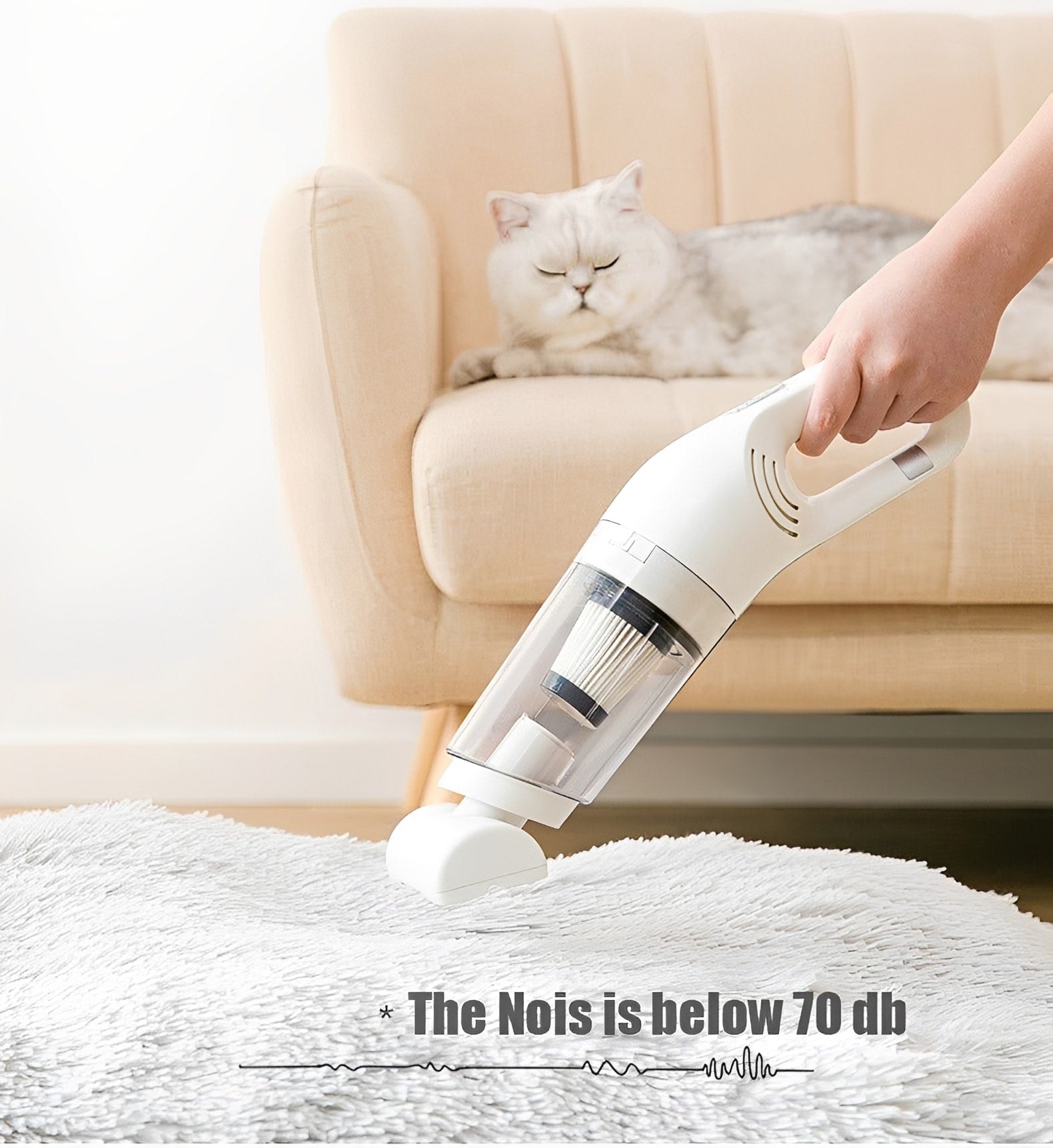 Mini Handheld Vacuum Cleaner™ | Cordless Rechargeable Portable Vacuum for Home & Car