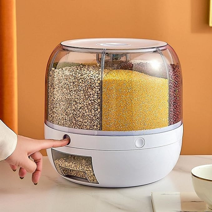 Rice Storage Container™ | Premium Airtight Rice Dispenser with Measuring Cup