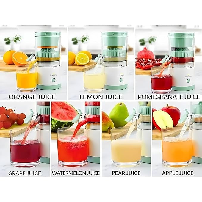 Portable Citrus Juicer & Squeezer | Rechargeable Electric Juice Maker